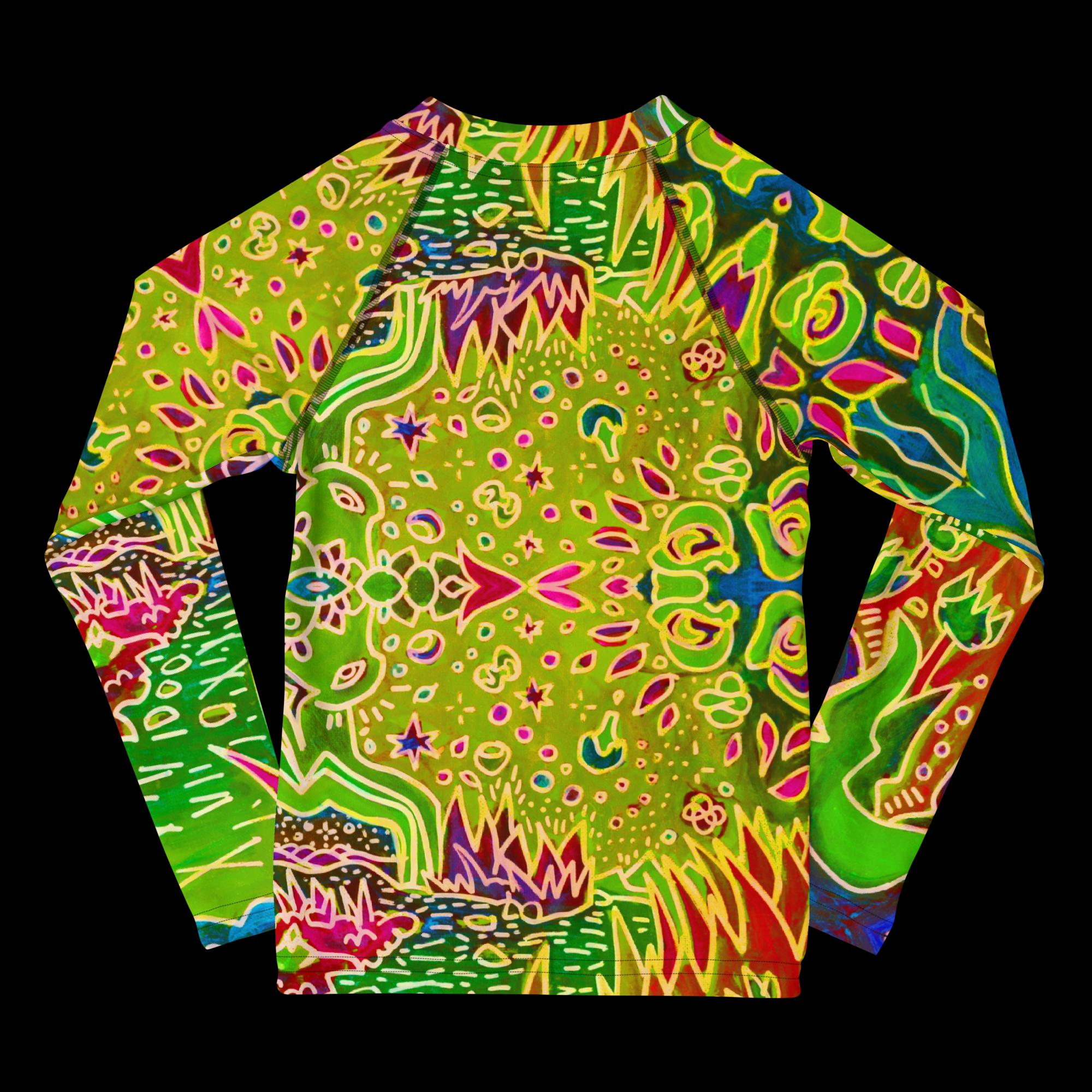 Green Algae Kids Rash Guard