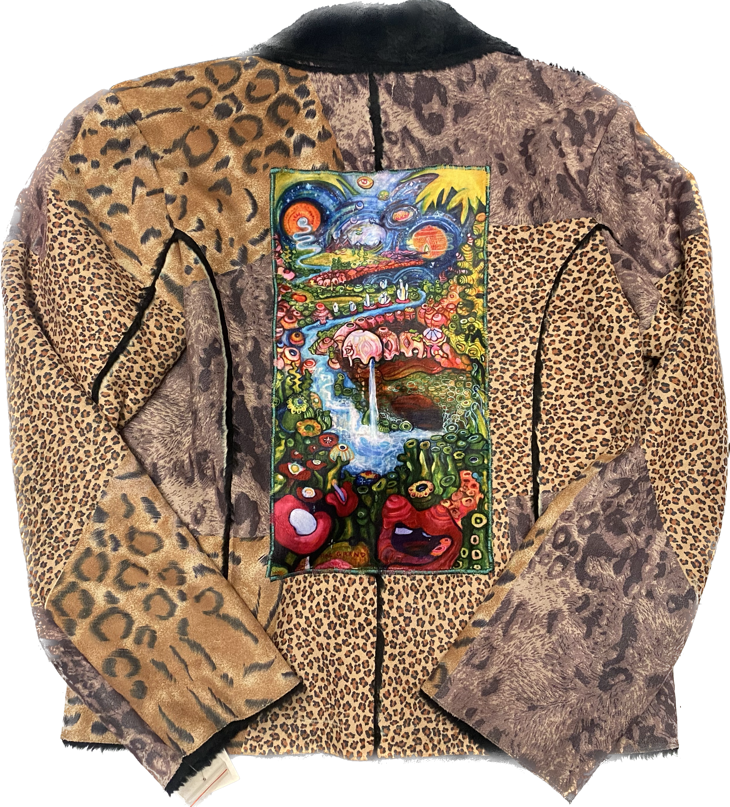 Vintage Animal Print Spaceland Jacket