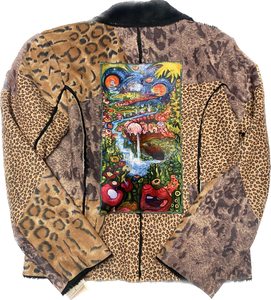 Vintage Animal Print Spaceland Jacket