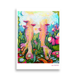 Fairies View of the Garden Poster
