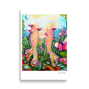 Fairies View of the Garden Poster