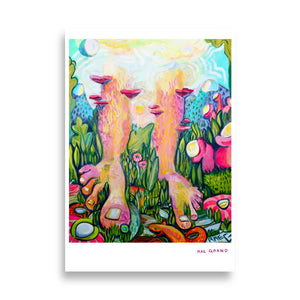 Fairies View of the Garden Poster