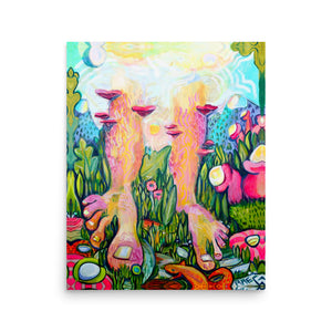 Fairies View of the Garden Poster (mirrored to edges)