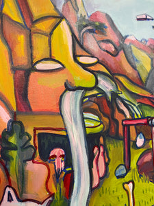 Abducted Cat Original