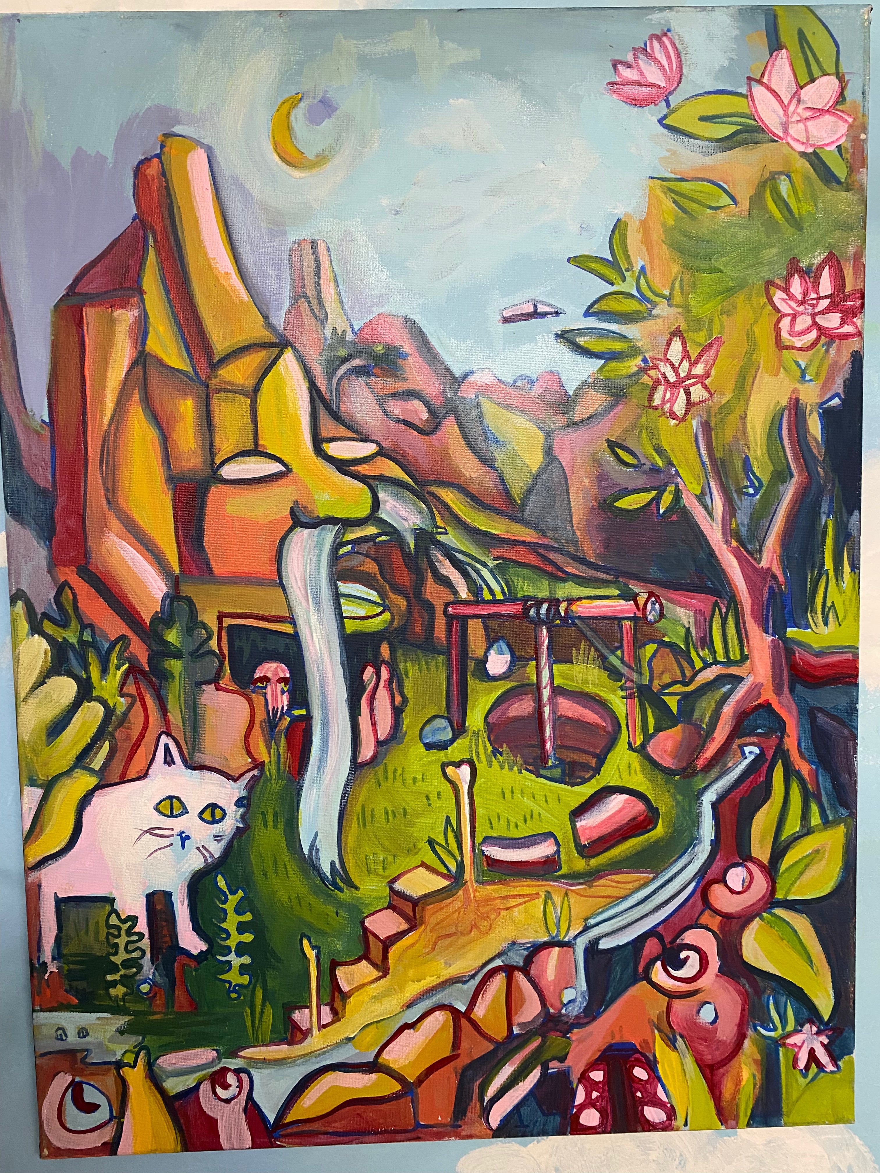 Abducted Cat Original