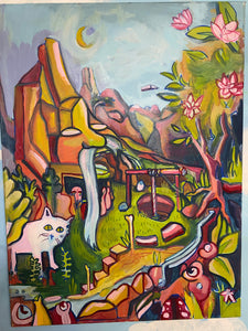 Abducted Cat Original