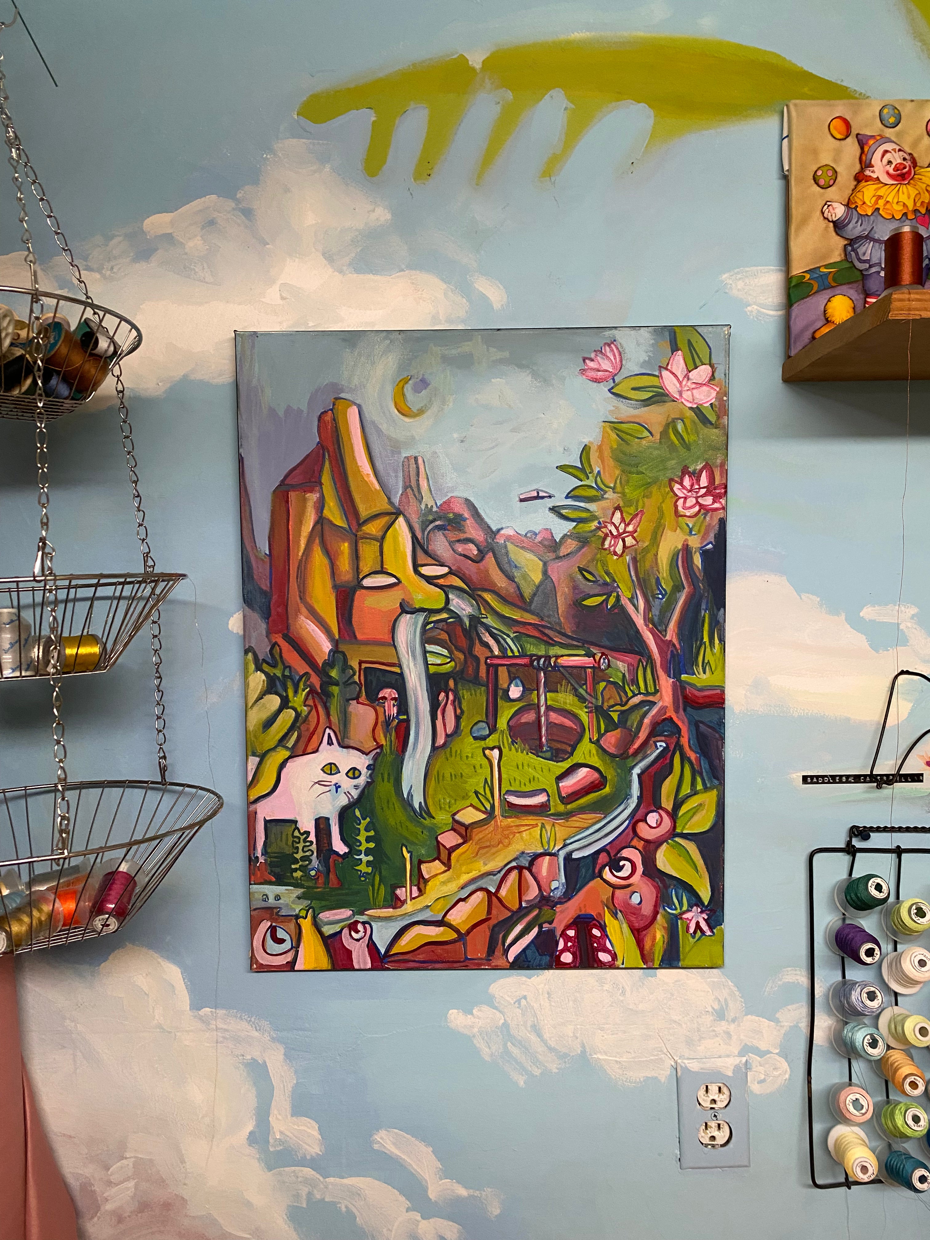 Abducted Cat Original